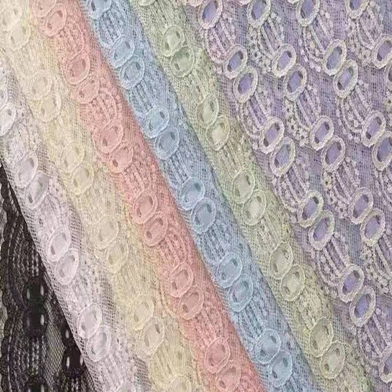 Lace Fabric Dress Nylon Warp Knit for Women's Wear Wholesale Supplier 7